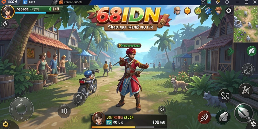 Tampilan gameplay 68IDN yang menawan dengan berbagai karakter.