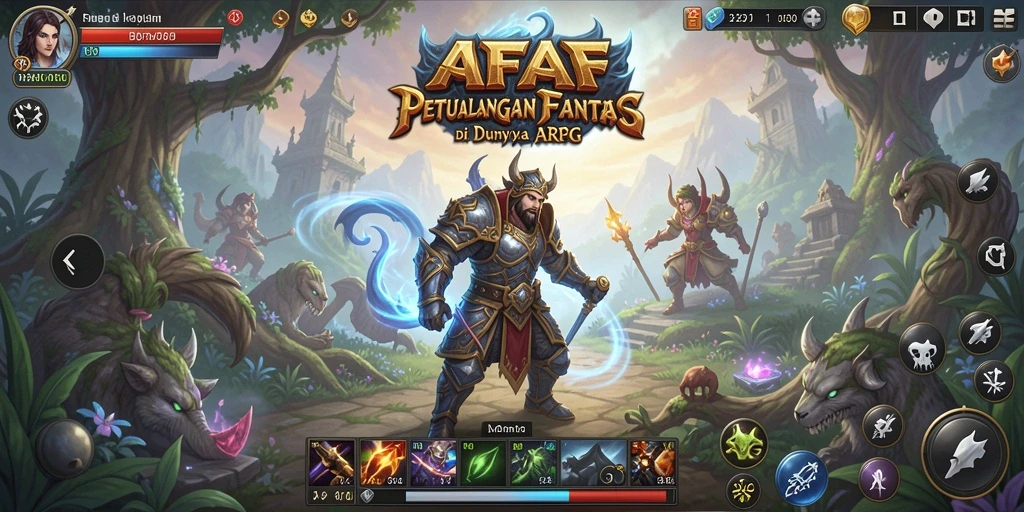 Screenshot gameplay AFAF menampilkan aksi pertarungan yang mendebarkan.