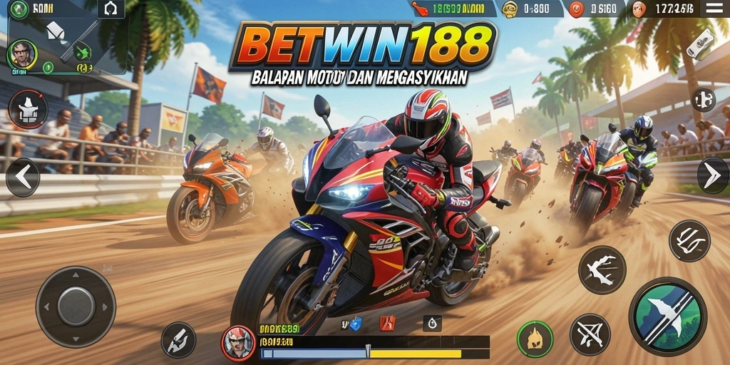 Gameplay seru di BETWIN188 dengan balapan motor yang mendebarkan.