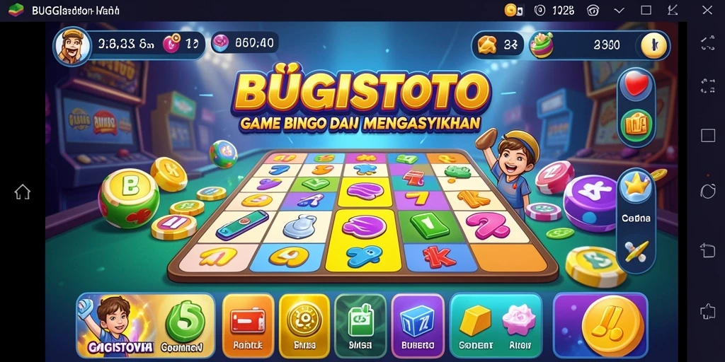 Tampilan gameplay seru di BUGISTOTO dengan interaksi Bingo.