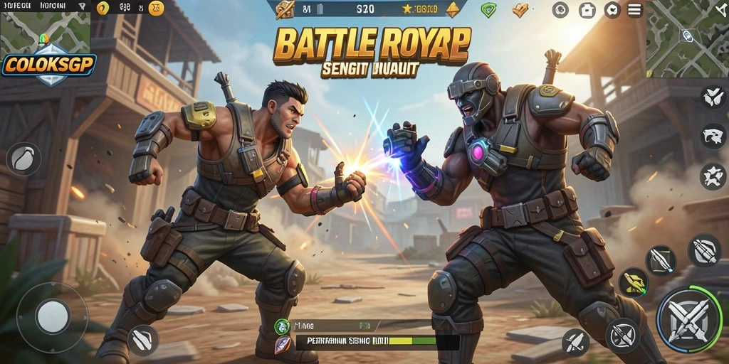 Gameplay seru dan menegangkan di arena Battle Royale.