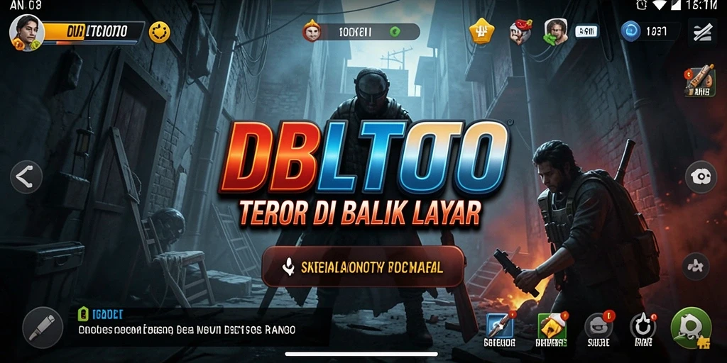 Screenshot gameplay DBLTOTO menampilkan suasana menyeramkan yang mendebarkan.