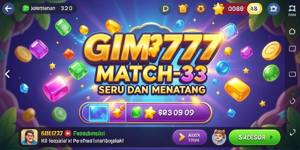 Tampilan gameplay GIM777 dengan kombinasi buah-buahan yang cerah.