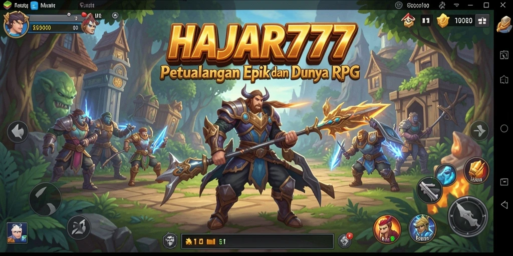 Tampilan gameplay seru dan menantang di HAJAR777.