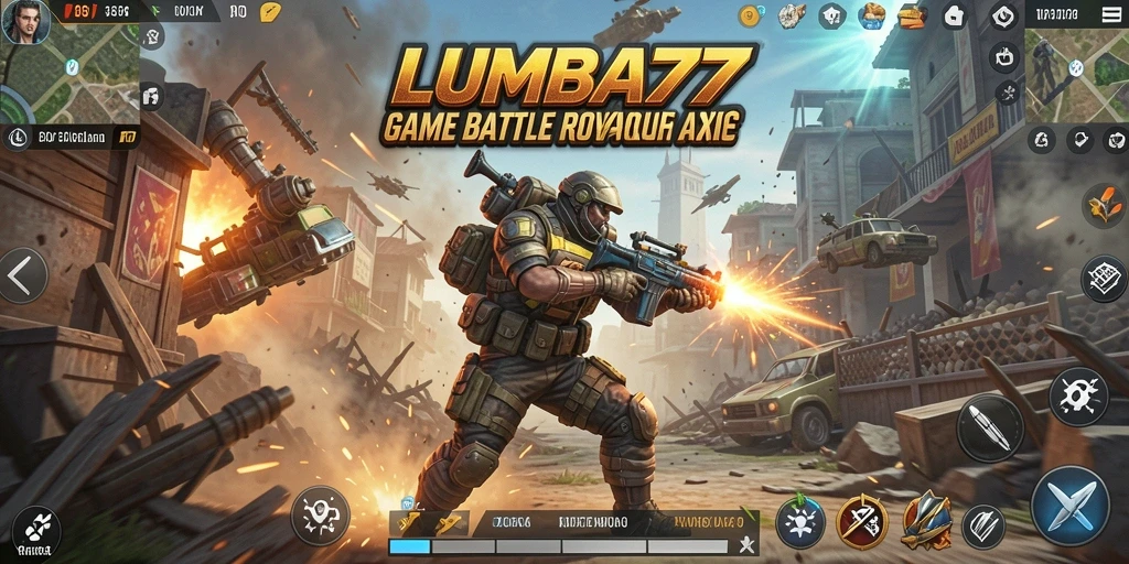 Gameplay seru di LUMBA77 dengan aksi Battle Royale intens.
