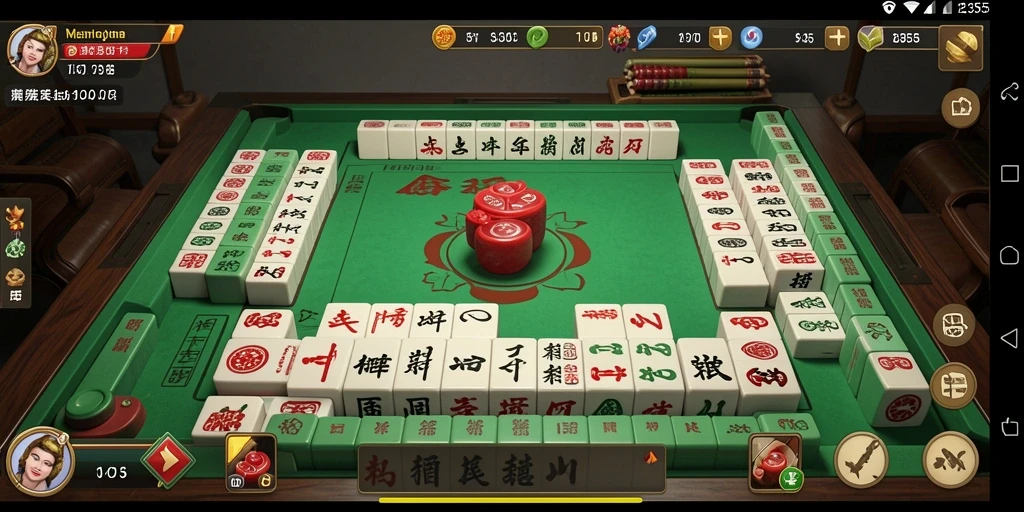 Screenshot gameplay ME355 menampilkan keseruan mencocokkan ubin Mahjong.