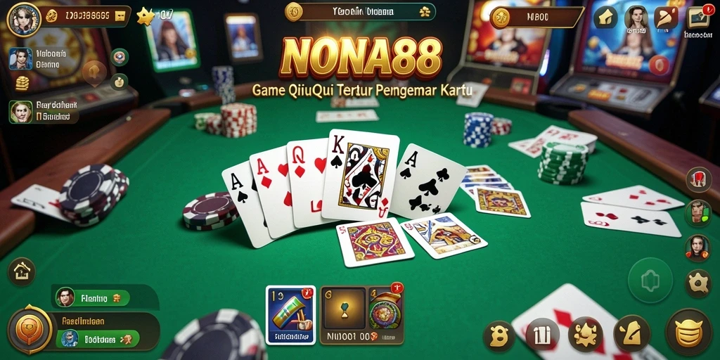 Screenshot NONA88 menunjukkan antarmuka permainan QiuQiu yang menarik.