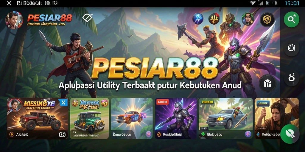 Tampilan antarmuka PESIAR88 yang user-friendly untuk aplikasi Utility.