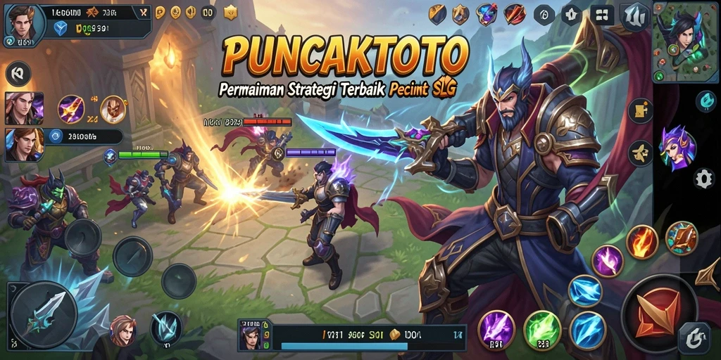 Tampilan gameplay PUNCAKTOTO yang menegangkan dan strategis.
