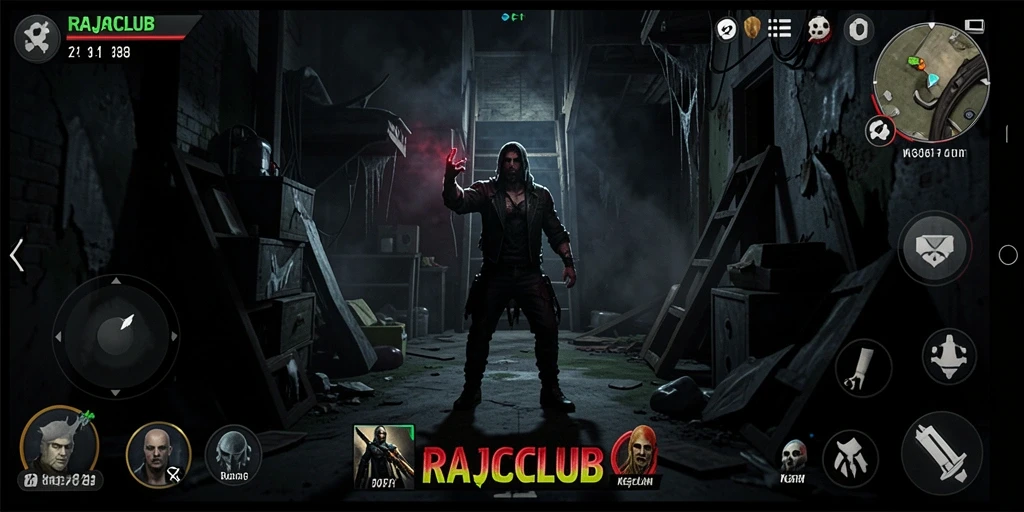 Gameplay mengerikan dalam kegelapan menunggu penjelajahan.