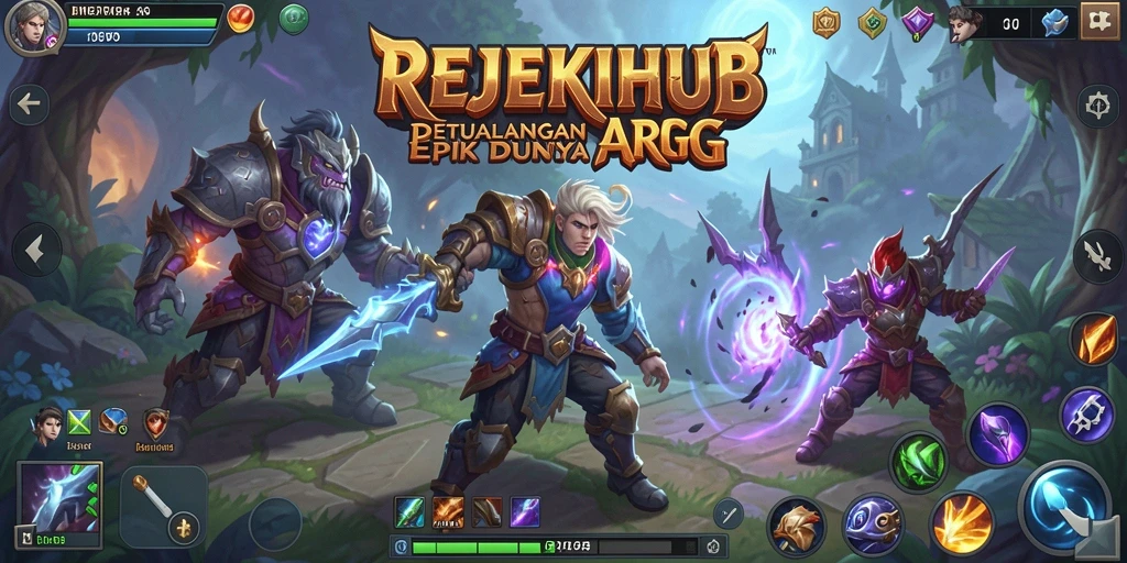 Tampilan gameplay epik dalam dunia petualangan ARPG.