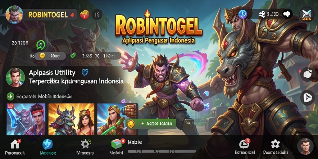 Screenshot tampilan fitur utama dari ROBINTOGEL yang memudahkan pengelolaan.