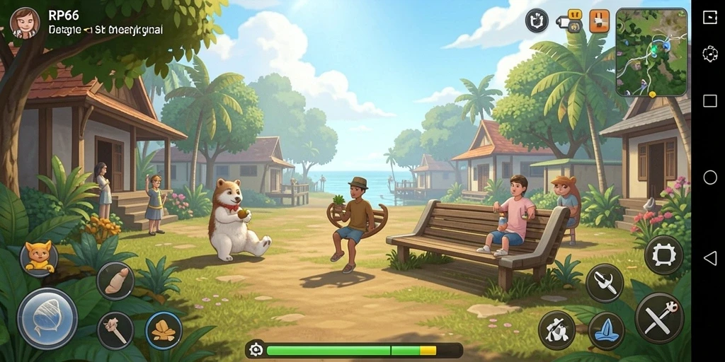 Tampilan screenshot utama yang menampilkan gameplay Casual RP66.