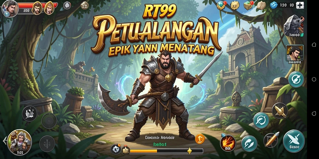 Tangkapan layar gameplay RT99 saat menjelajahi dunia petualangan.