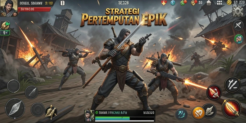 Tangkapan layar gameplay SE328 memperlihatkan pertempuran strategis yang seru.